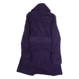 MISS SIXTY Womens Trench Coat Purple Wool XS