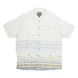 WOOLRICH Beach Mens Shirt Blue Crazy Pattern L