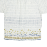 WOOLRICH Beach Mens Shirt Blue Crazy Pattern L