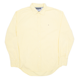 TOMMY HILFIGER Mens Shirt Yellow Check Long Sleeve XL