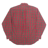 TOMMY HILFIGER Mens Shirt Red Check Long Sleeve L