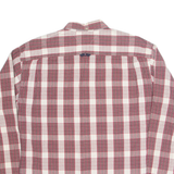 TOMMY JEANS Mens Shirt Red Check Long Sleeve L