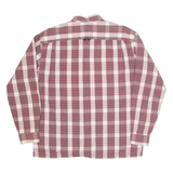 TOMMY JEANS Mens Shirt Red Check Long Sleeve L