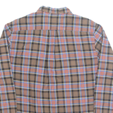 TOMMY HILFIGER Slim Fit Mens Shirt Brown Check Long Sleeve L