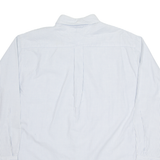 TOMMY HILFIGER Mens Shirt White Pinstripe Long Sleeve M