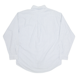 TOMMY HILFIGER Mens Shirt White Pinstripe Long Sleeve M