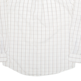 TOMMY HILFIGER Mens Shirt White Check Long Sleeve L