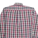 TOMMY HILFIGER Mens Shirt Red Check Long Sleeve L