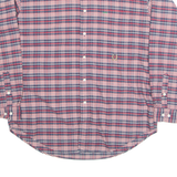 TOMMY HILFIGER Mens Shirt Red Check Long Sleeve L