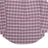 TOMMY HILFIGER Mens Shirt Red Check Long Sleeve L