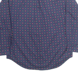 TOMMY HILFIGER Mens Shirt Blue Spotted Long Sleeve L