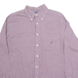 NAUTICA Mens Shirt Red Check Long Sleeve L