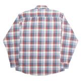 WRANGLER Mens Shirt Blue Check Long Sleeve L