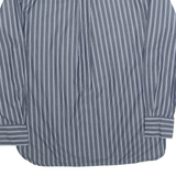 TOMMY HILFIGER Mens Shirt Grey Pinstripe Long Sleeve L