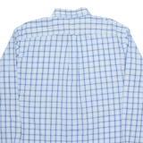NAUTICA Mens Shirt Blue Check Long Sleeve L