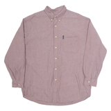 CHAPS RALPH LAUREN Mens Plain Shirt Maroon Long Sleeve L