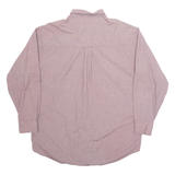 CHAPS RALPH LAUREN Mens Plain Shirt Maroon Long Sleeve L