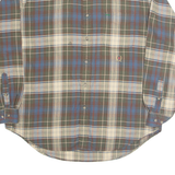 TOMMY HILFIGER Mens Shirt Green Check Long Sleeve L