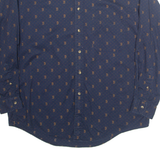 NAUTICA Mens Shirt Blue Paisley Long Sleeve L