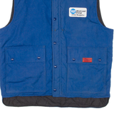 Quilted Lined Mens Workwear Gilet Blue L