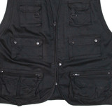 AMERICAN BASIC STYLE Mens Gilet Black 2XL