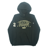 ADIDAS Rams Football Wcu Mens Black Hoodie USA S