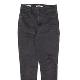 LEVI'S Mile High BIG E Womens Jeans Black Slim Skinny W28 L27
