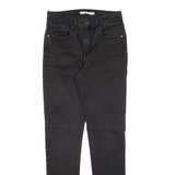 LEVI'S 721 High Rise Womens Jeans Black Slim Skinny W27 L30