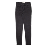 LEVI'S 721 High Rise Womens Jeans Black Slim Skinny W27 L30