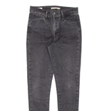 LEVI'S 720 High Rise Womens Jeans Black Slim Skinny W27 L29