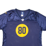 REEBOK NFL Womens Jersey Blue USA V-Neck Nylon XL