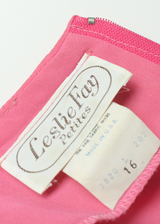 LESLIE FAY Womens Day Dress Pink Long Sleeve Midi L