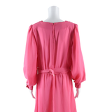 LESLIE FAY Womens Day Dress Pink Long Sleeve Midi L