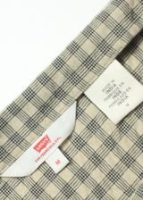 LEVI'S Womens Day Dress Brown Check Short Sleeve Midi M