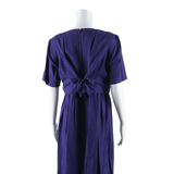 KARIN STEVENS Womens Day Dress Purple Short Sleeve Midi M