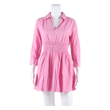 ZARA Womens Mini Dress Pink Long Sleeve Short S