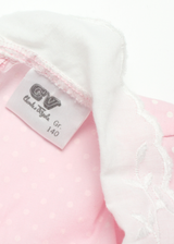 Womens Mini Dress Pink Spotted Short Sleeve Short S