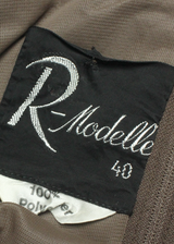 Womens Maxi Dress Brown Crazy Pattern Sleeveless Long S