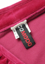 COMODO Womens Day Dress Pink Long Sleeve Knee Length M