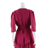 YOUR SIXTH SENSE Womens Day Dress Pink Short Sleeve Knee Length L