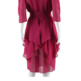 YOUR SIXTH SENSE Womens Day Dress Pink Short Sleeve Knee Length L