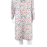 Womens Day Dress White Floral Long Sleeve Midi M