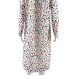 Womens Day Dress White Floral Long Sleeve Midi M