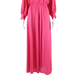 ANN Womens Maxi Dress Pink Long Sleeve Long M