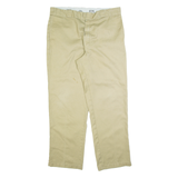 DICKIES 874 Workwear Mens Trousers Beige Regular Straight W38 L32