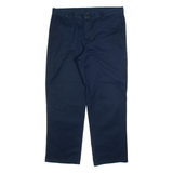 DICKIES Mens Trousers Blue Regular Straight W36 L29