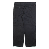 DICKIES Cargo Mens Trousers Black Regular Straight W36 L28