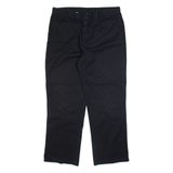 DICKIES Mens Trousers Black Regular Straight W38 L32
