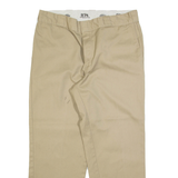 DICKIES 874 Workwear Mens Trousers Beige Regular Straight W36 L29