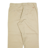 DICKIES 874 Workwear Mens Trousers Beige Regular Straight W36 L29